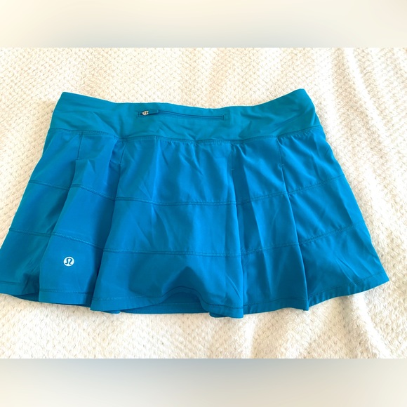 💙LULULEMON💙Pace Rival Skirt in Teal Blue. Size 10 regular. Like new condition. - Picture 5 of 12